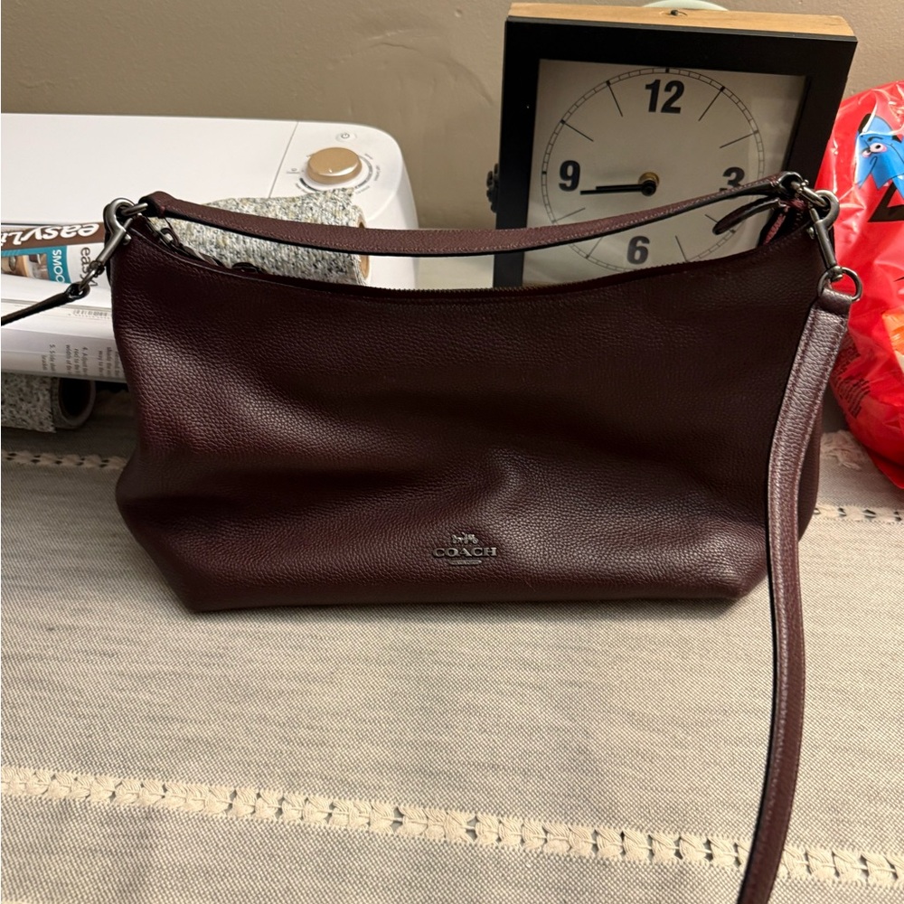 Coach oxblood colorLeather Handbag